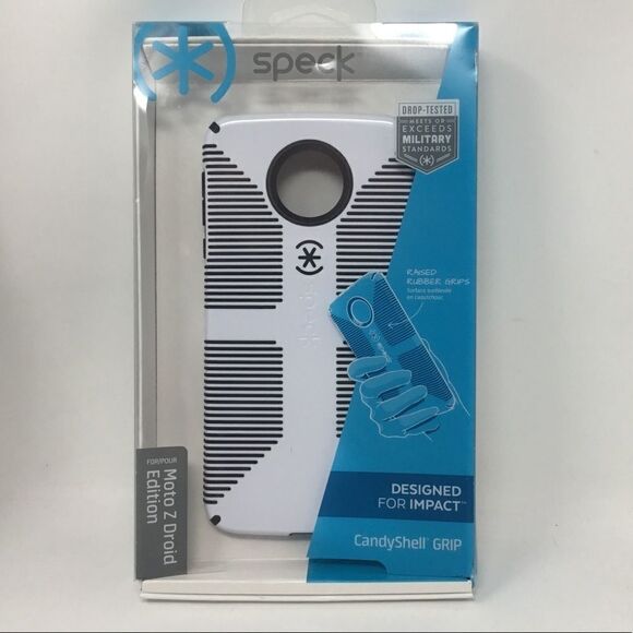 Speck CandyShell Grip Moto Z Droid Edition Case G - Picture 1 of 7